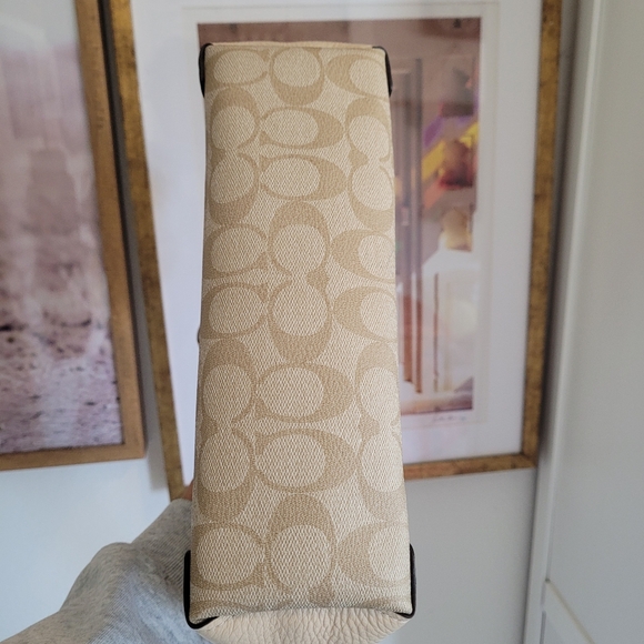 COACH "Kacey" HANDBAG CLASSIC LOGO TOTE SATCHEL PURSE PERFECT SIZE GOLD - Picture 7 of 9